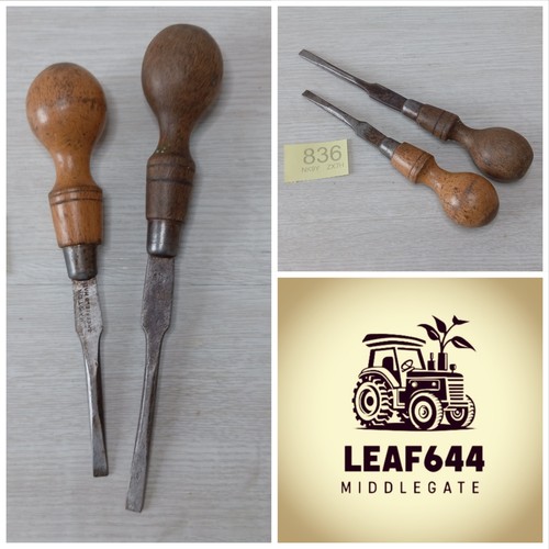 Screwdrivers wooden handle - screwdrivers,