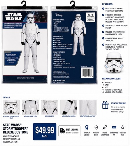 Star wars stormtrooper deluxe - star,