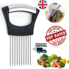 1Pc Onion Slice Holder Food Slicers Assistant Pin Slicer for Onion Potato Lemon