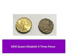 1959 Queen Elizabeth II Three