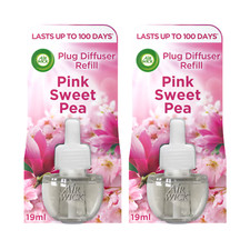 2 x Air Wick Plug in Diffuser Refill, Pink Sweet Pea 19ml