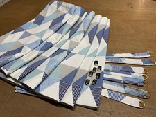 Clarke&Clarke Brio Camper Van Curtains VW T25,Blackout/Thermal/Magnets Denim