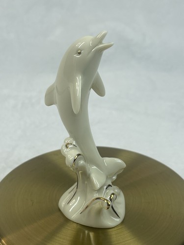 Lenox dolphin figurine ivory - figurine,