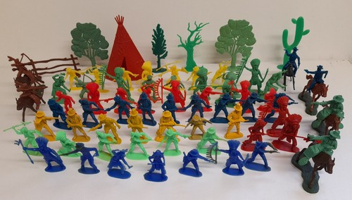 Cowboys and indians toys - and,