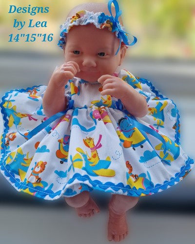 Dolls clothes head band dress - head,