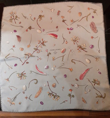 Hermès fleur plumes silk - et,