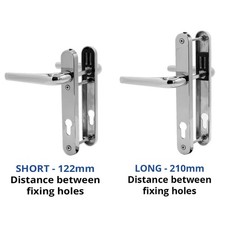 UPVC Door Handle 92PZ Sprung