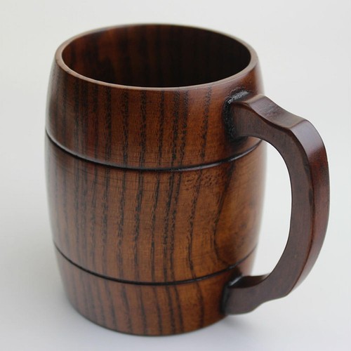 400ml wooden tankard stein mug - tankard,