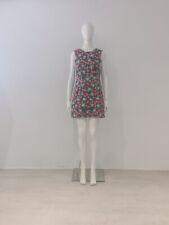 Needle & Thread Silk Floral Dress UK 10 EU 38 Floral Stitch Sequin Grey Blue