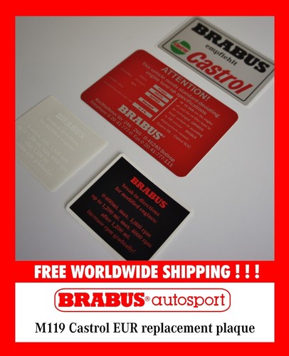 Mercedes brabus plaque - mercedes,