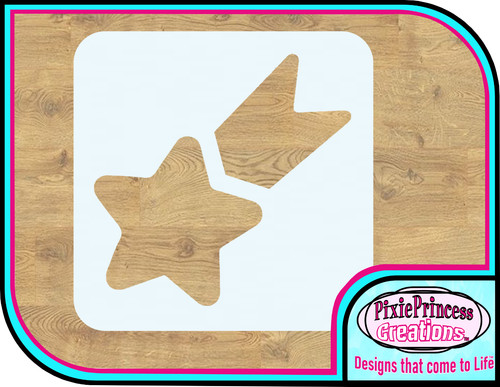 Star shape space mylar - star,