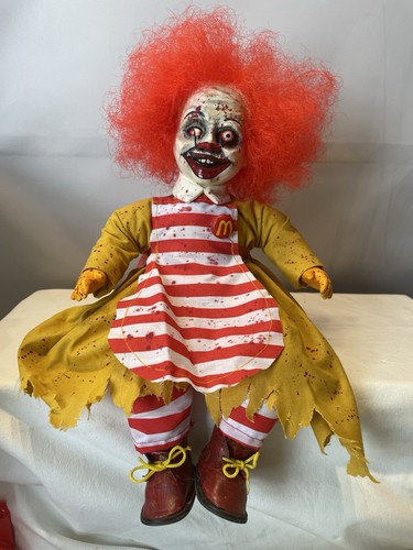 Ooak creepy horror doll ronald - horror,