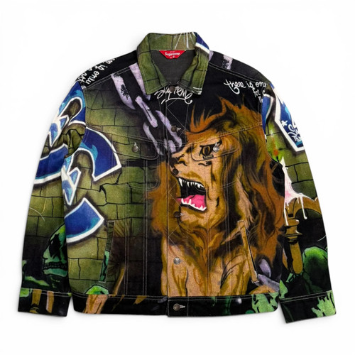 Supreme lion denim trucker - supreme,