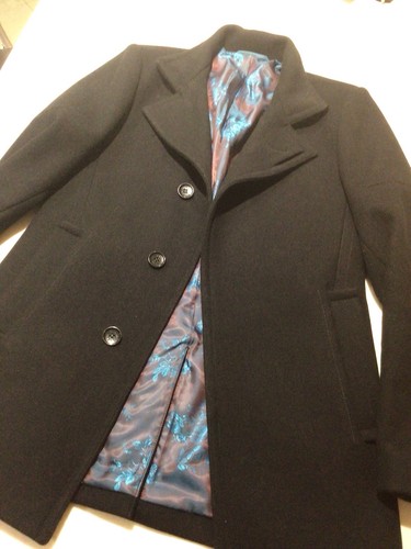 Overcoat,mens,black,Remus