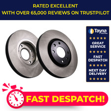 2x Brake Discs Pair Vented
