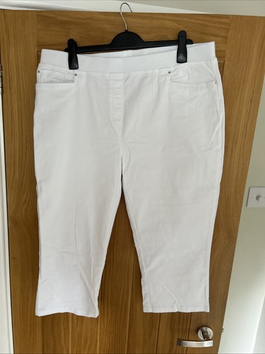 Ladies white cropped leg - ladies,