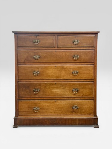 Large victorian mahogany chest - large,