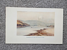 Dittisham on the Dart from Galiupton Creek - Antique Print - 1920