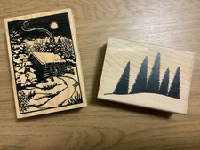 2 x New Mounted Rubber Stamp - Inkadinkado & Fun Stamps