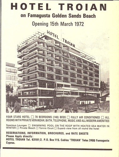 1971 advert hotel troian - 1971,