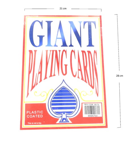 Giant jumbo size playing - giant,