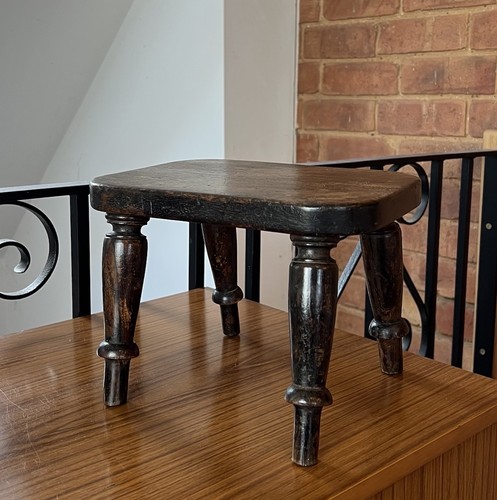 Antique legged stool - antique,