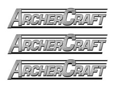 Archer craft boat stickers - 3,
