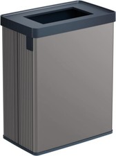 CURVER Verto 54L Dual Compartment Kitchen Recycling Bin – Open Lid – Grey