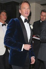 Men Navy Blue Velvet Jackets