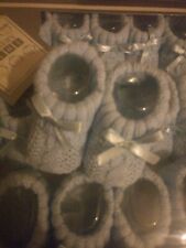 Knitted Cotton Baby Booties Spanish Traditional Boy Girl 0 3 Month