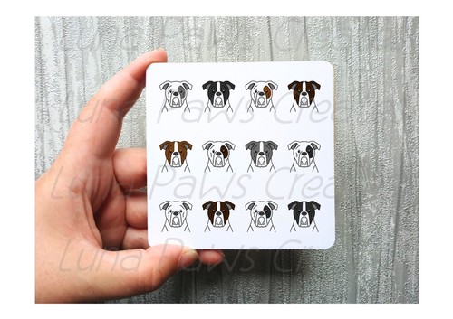 American bulldog coaster - american,