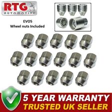 16x Nuts + 4x EVO5 Locking Nuts For Ford Transit Courier 2014 On (Steel Wheels)