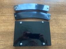 Original 1960’s Aluminium Lambretta Number Plates repainted and with fasteners.