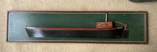 Rare Vintage Solid Wood Half Hull Canal Barge Model Kennet & Avon Canal - 126cm