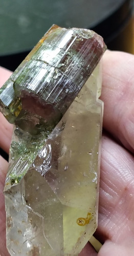 Watermelon tourmaline quartz - tourmaline,