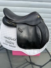 17 Inch Kruger Leather General Purpose Saddle 8 Inch D To D