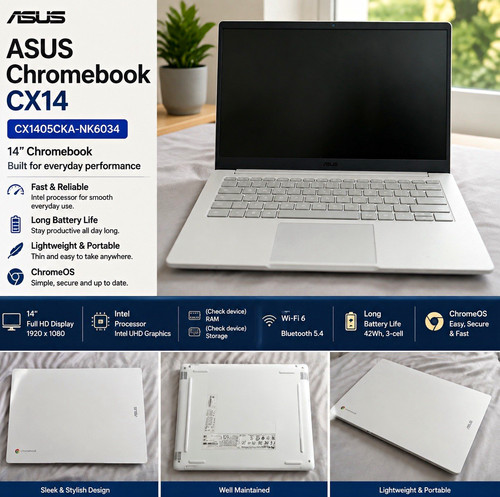Asus chromebook cx14 14in fhd - asus,