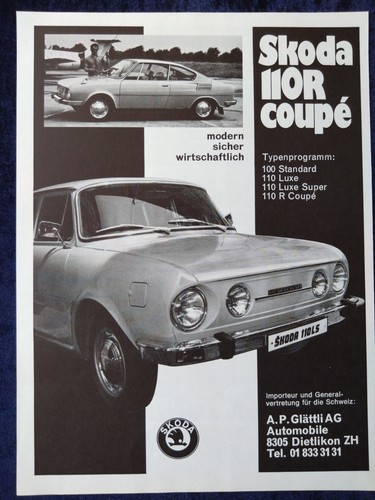 Skoda 110 coupe original - r, coupe,