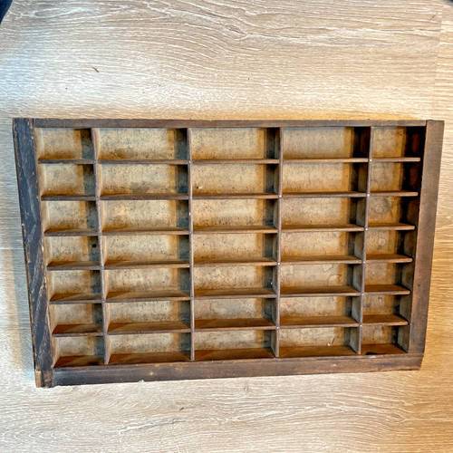 Vintage wooden letterpress - wooden,