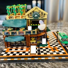 SEMBO COMPATIBLE BLOCKS 601093 Coffee Shop Cafe Starbucks with LED light kit