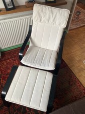 Ikea Poang Chair + Footstool
