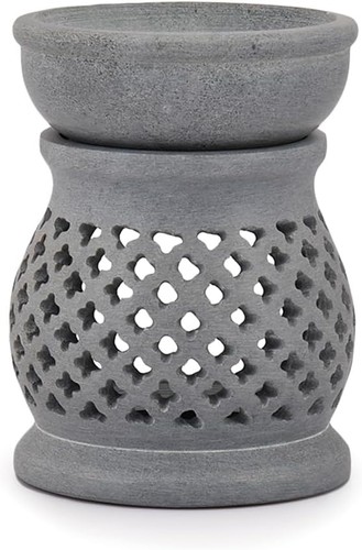 Handmade soapstone tealight - handmade,