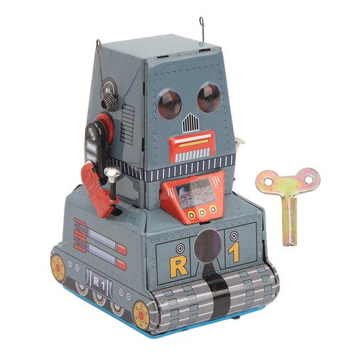 Wind robot toy tinplate - wind, up