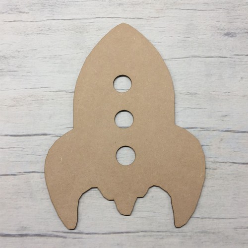 Space rocket mdf wood - 2,