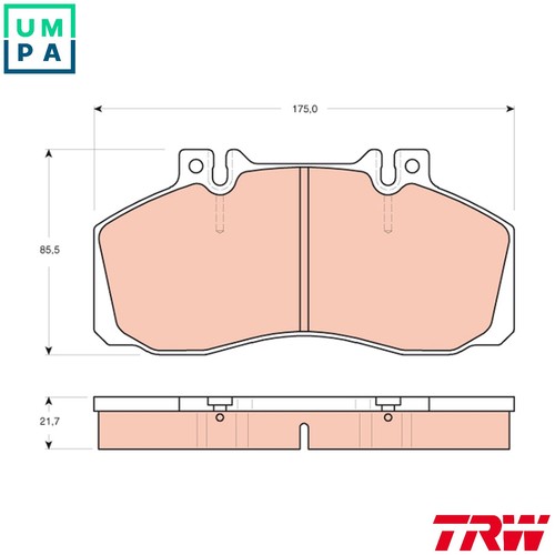 Brake pad set disc - brake,
