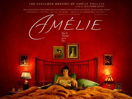 Amelie 2001 quad poster print - amelie,
