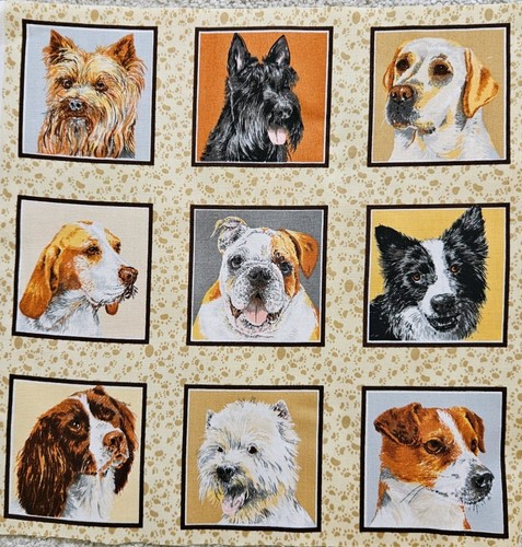 Dog fabric panel - fabric,