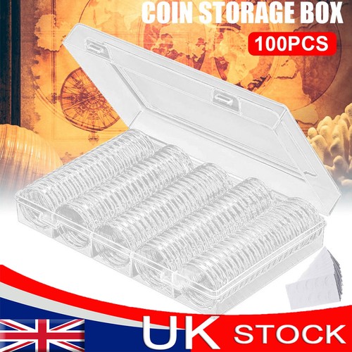 100pcs coin cases capsules - coin,