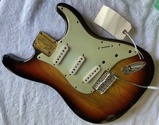 STRAT BODY RELIC 60’s NitroThinSkinLacquer 3 Tone SUNBURST ORDER HERE JVGuitars