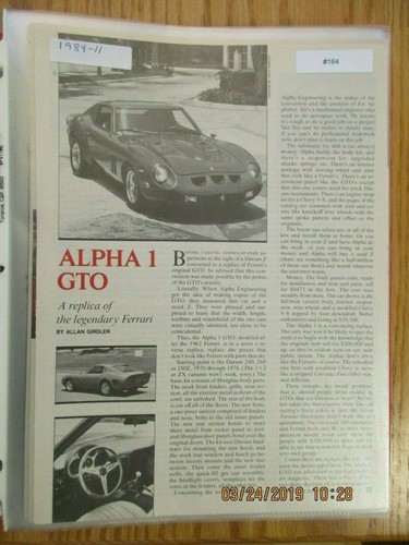 Ferrari 164 article alpha - ferrari#164,